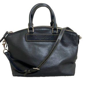 Dooney and Bourke 1975 Florentine Vachetta leather Satchel Bag in Black
